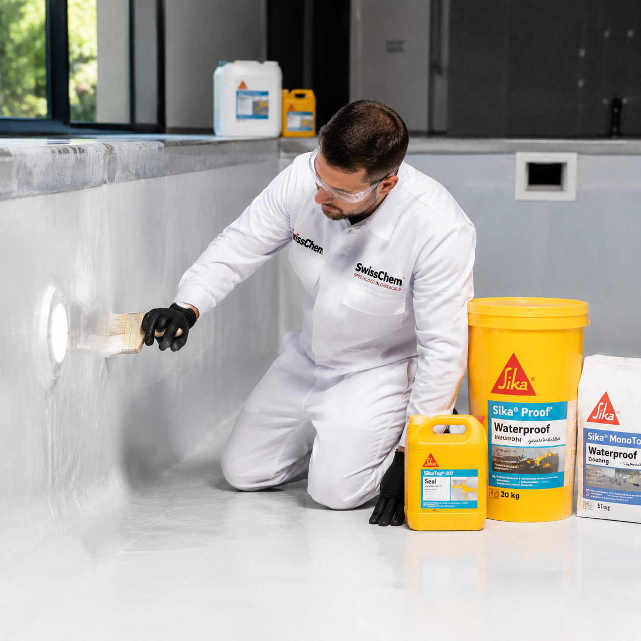 Chemical waterproofing works