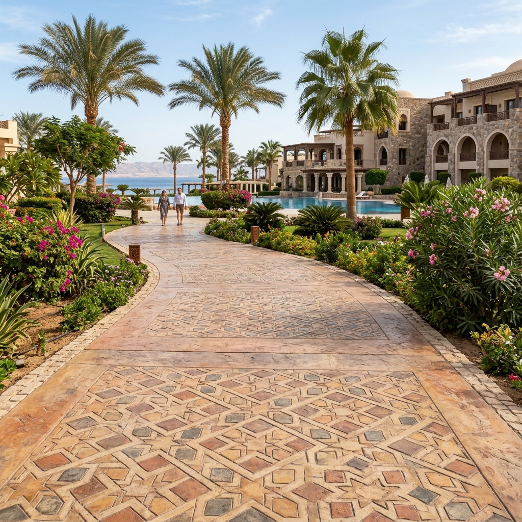 Stamped concrete and coating works